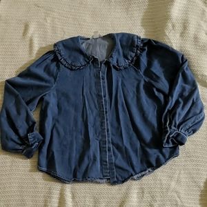 H&M long sleeve denim shirt